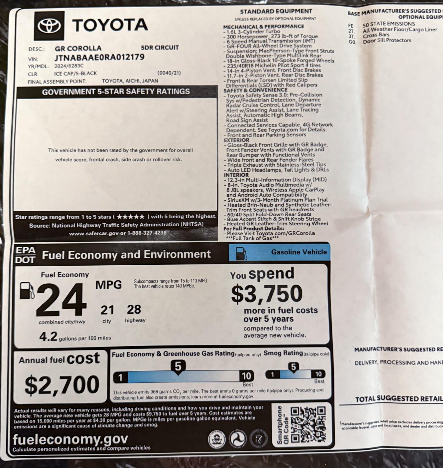 2024 Toyota GR Corolla