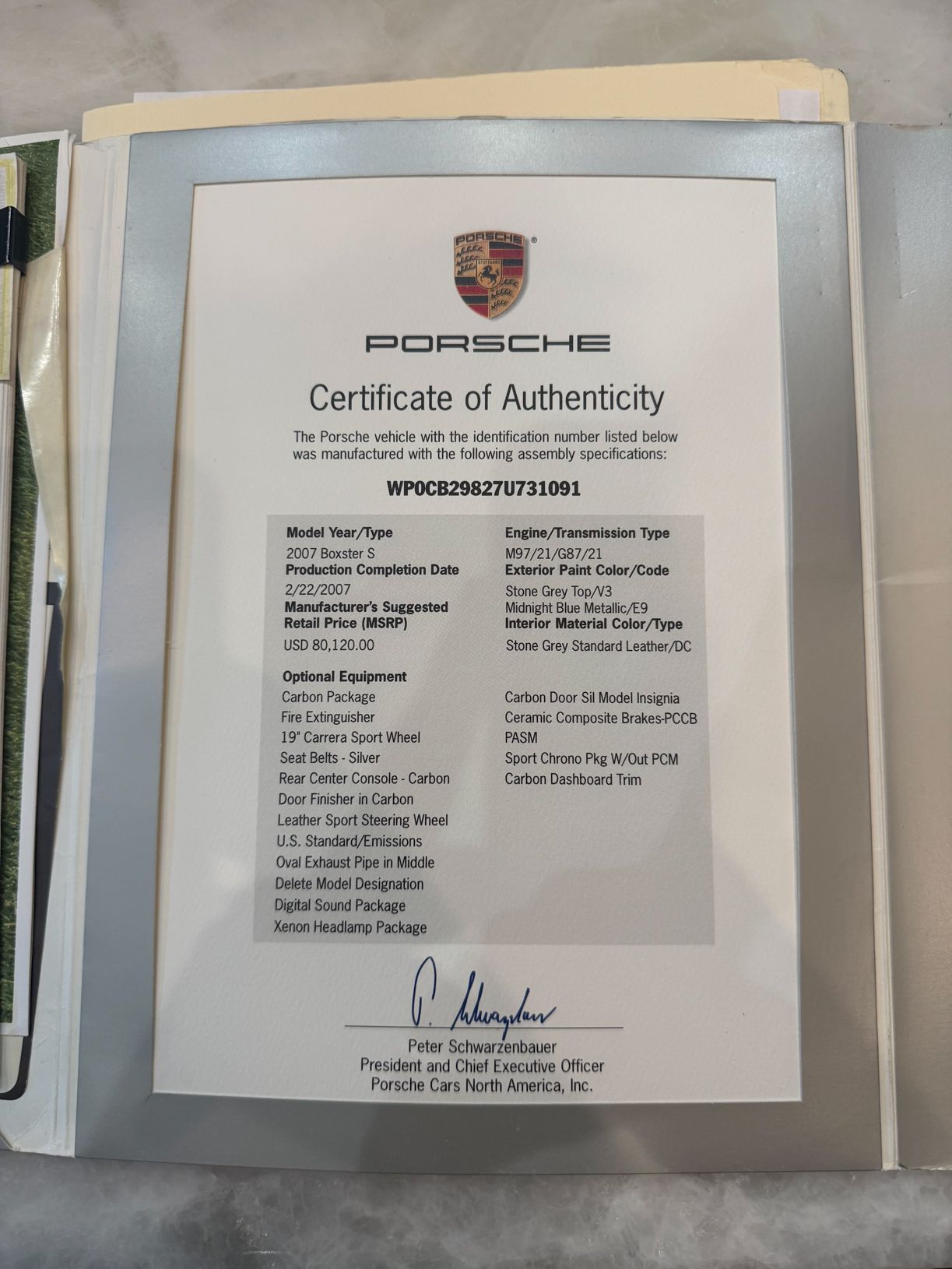 2007 Porsche Boxster S