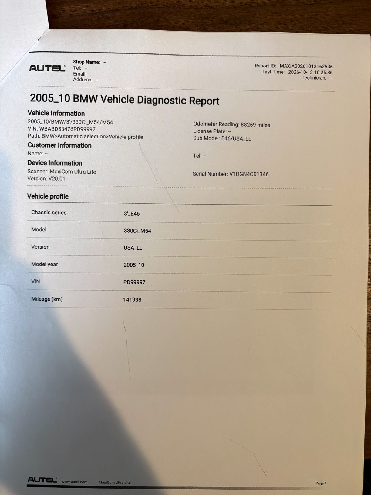 2006 BMW 330Ci 'ZHP'